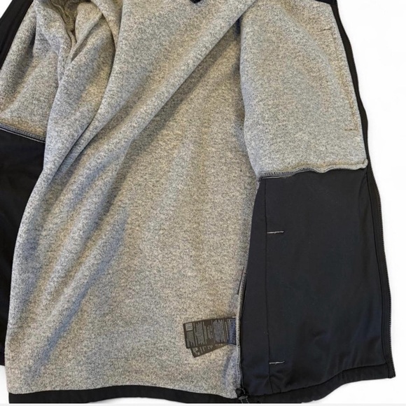 Burton Heather Gray and Black fleece full zip - Picture 5 of 6